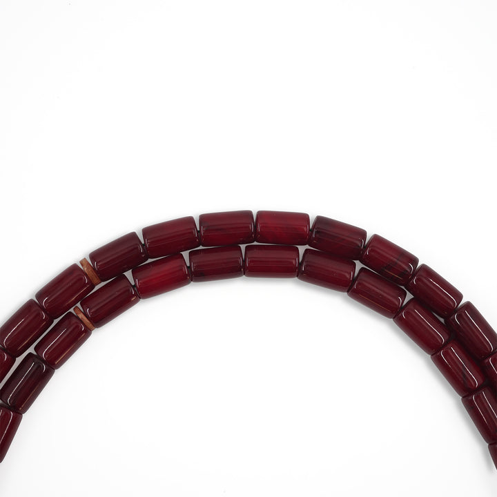 Ottoman-Style Pressed Amber Faceted Cut Tasbeeh – WATD560