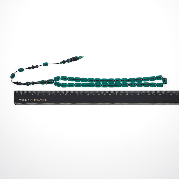 Capsule Cut Fire Amber Tasbeeh – WATD568
