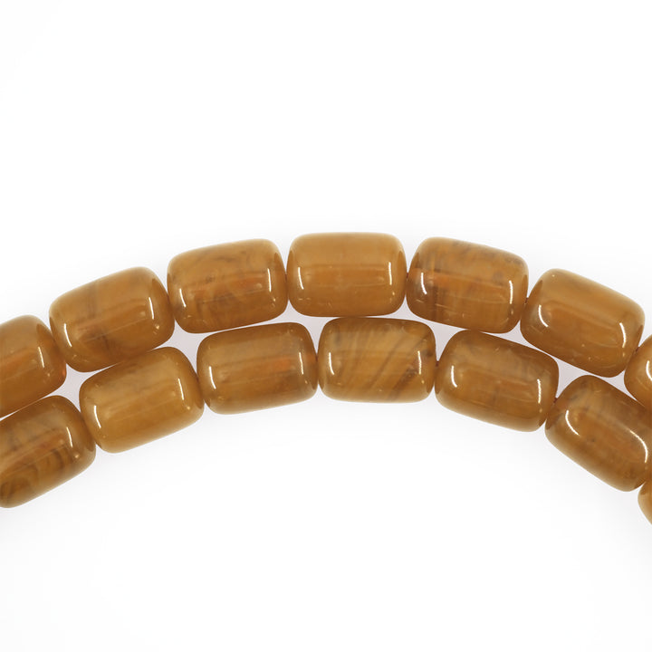 Capsule Cut Pressed Amber Tasbeeh - WATD585