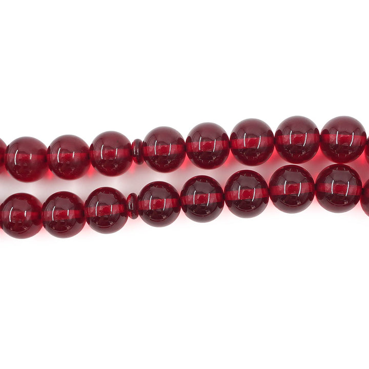 Sphere-Cut Pressed Amber Tasbeeh – WATD599
