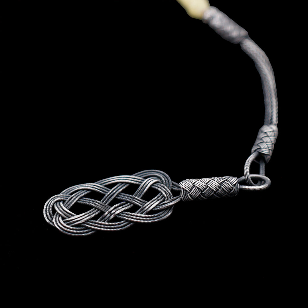 Premium Natural Baltic Amber Capsule Cut Silver Tassel Tasbeeh - WATD667
