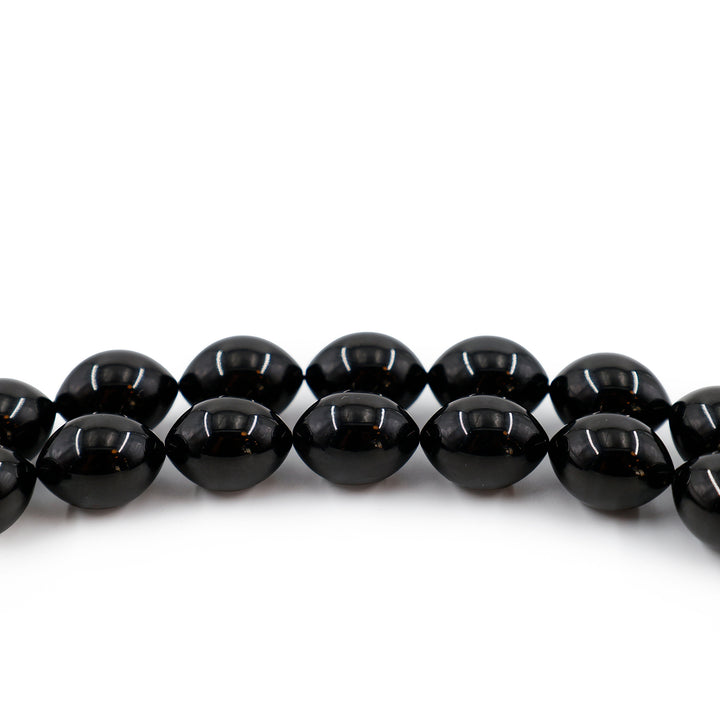Original Erzurum Oltu Stone Jawshan Prayer Inscribed Mastercrafted Hand-Engraved Silver Imame Bead Tasbeeh – WATD685
