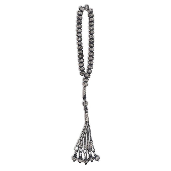 Handwoven 1000-Fineness Silver Kazaziye Tasbeeh – WATD698