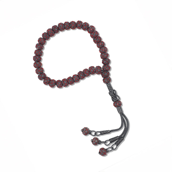 Handwoven 1000-Fineness Silver Kazaziye Tasbeeh – WATD699