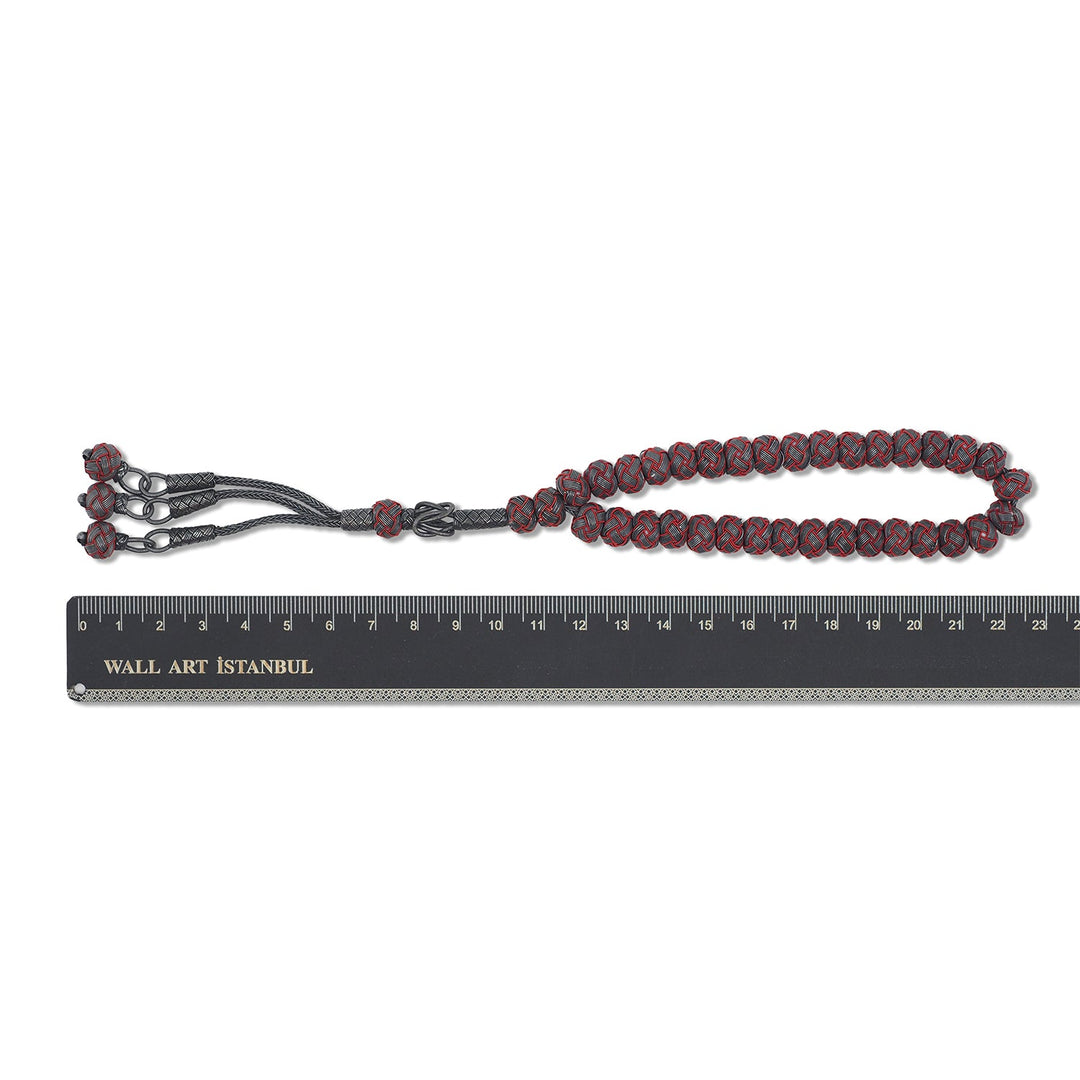 Handwoven 1000-Fineness Silver Kazaziye Tasbeeh – WATD699