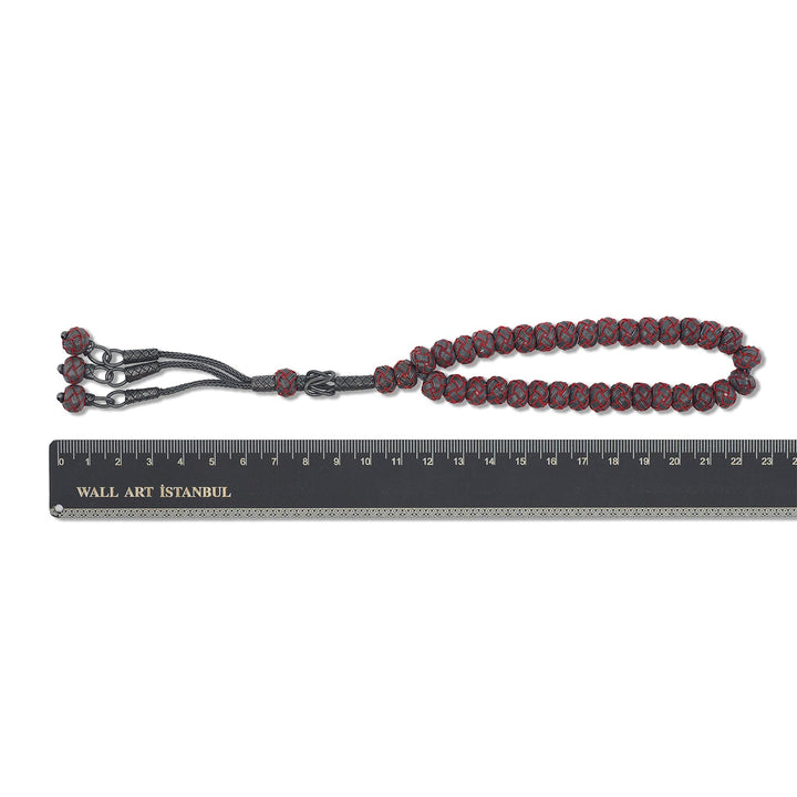 Handwoven 1000-Fineness Silver Kazaziye Tasbeeh – WATD699