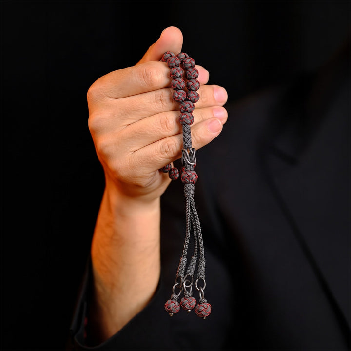 Handwoven 1000-Fineness Silver Kazaziye Tasbeeh – WATD699