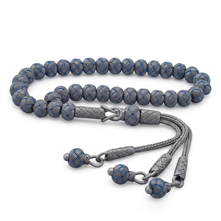 Handwoven 1000-Fineness Silver Kazaziye Tasbeeh – WATD700