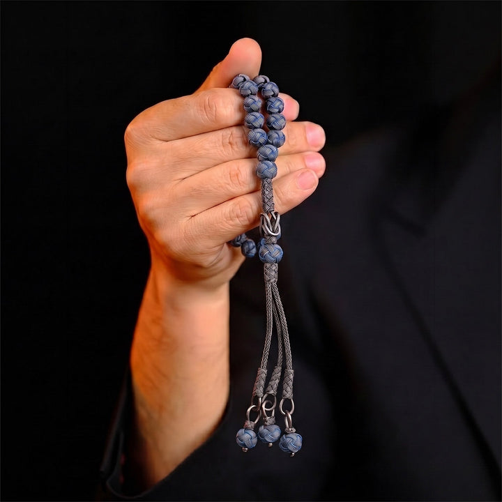 Handwoven 1000-Fineness Silver Kazaziye Tasbeeh – WATD700