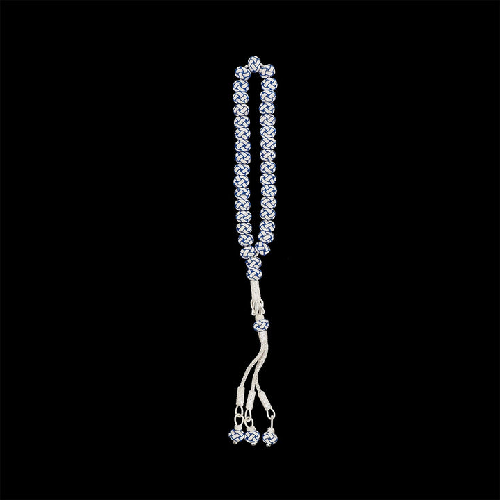 Handwoven 1000-Fineness Silver Kazaziye Tasbeeh – WATD702