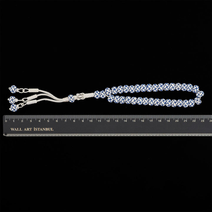 Handwoven 1000-Fineness Silver Kazaziye Tasbeeh – WATD702
