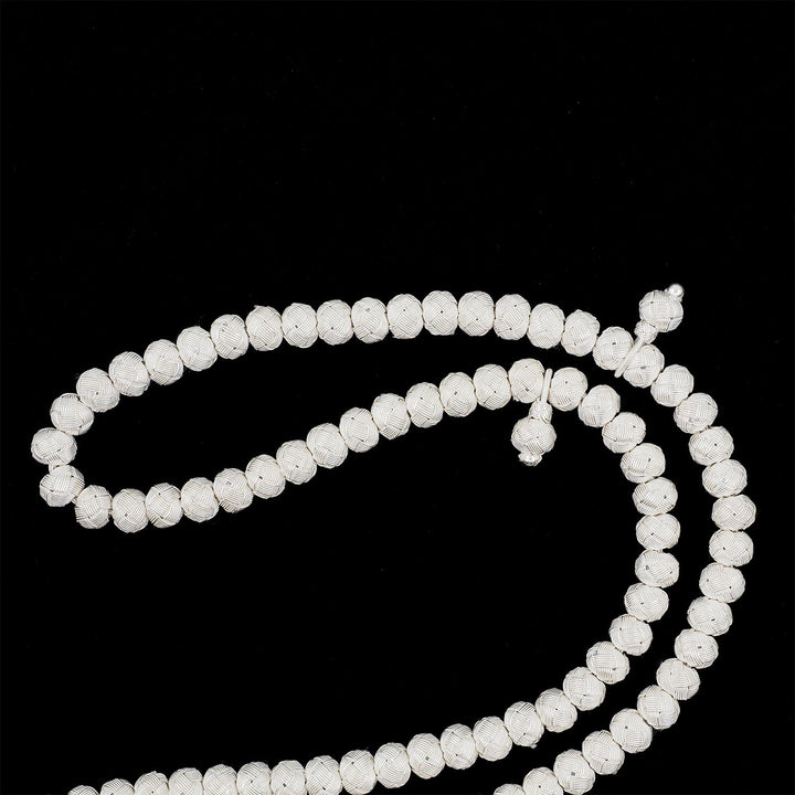 Handwoven 1000-Fineness Silver Kazaziye Tasbeeh – WATD706