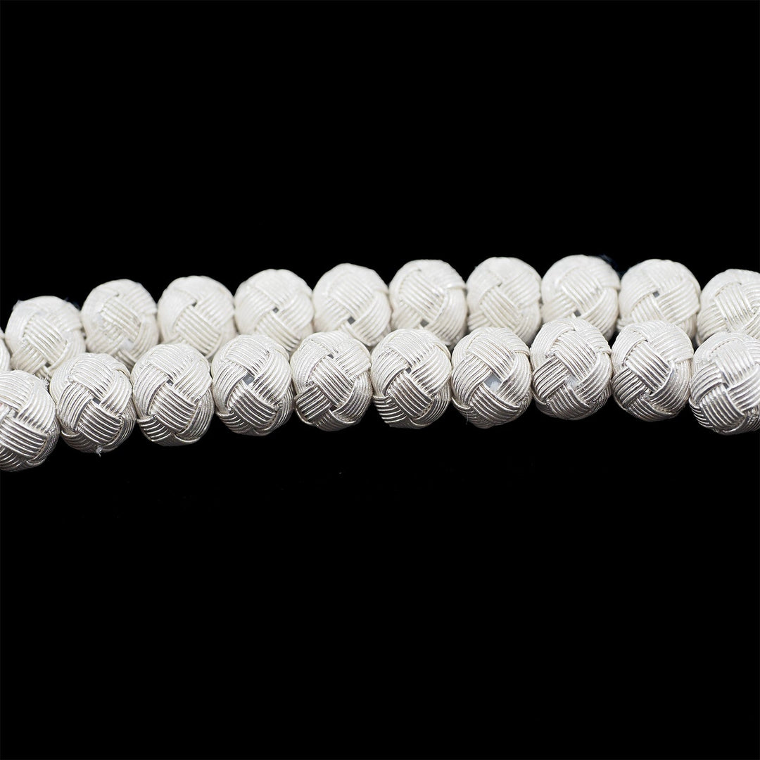 Handwoven 1000-Fineness Silver Kazaziye Tasbeeh – WATD706