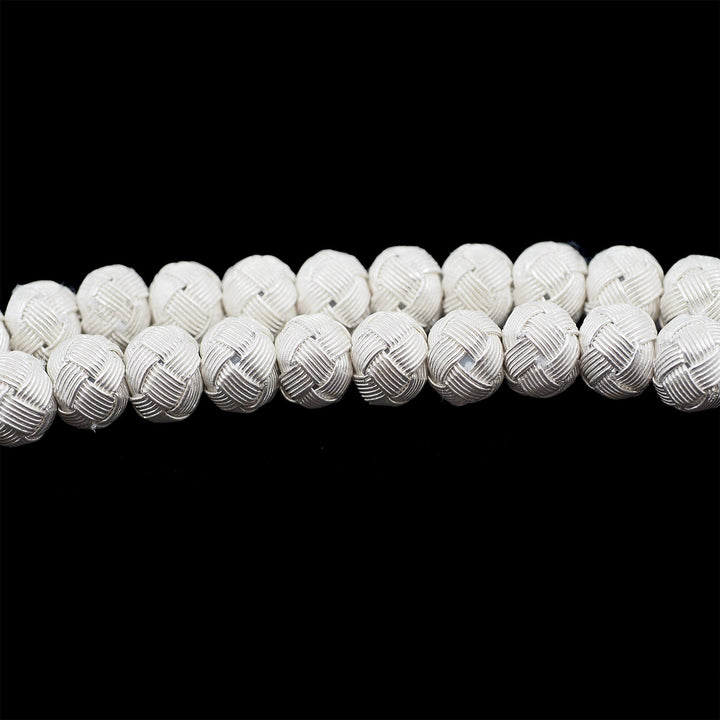 Handwoven 1000-Fineness Silver Kazaziye Tasbeeh – WATD706