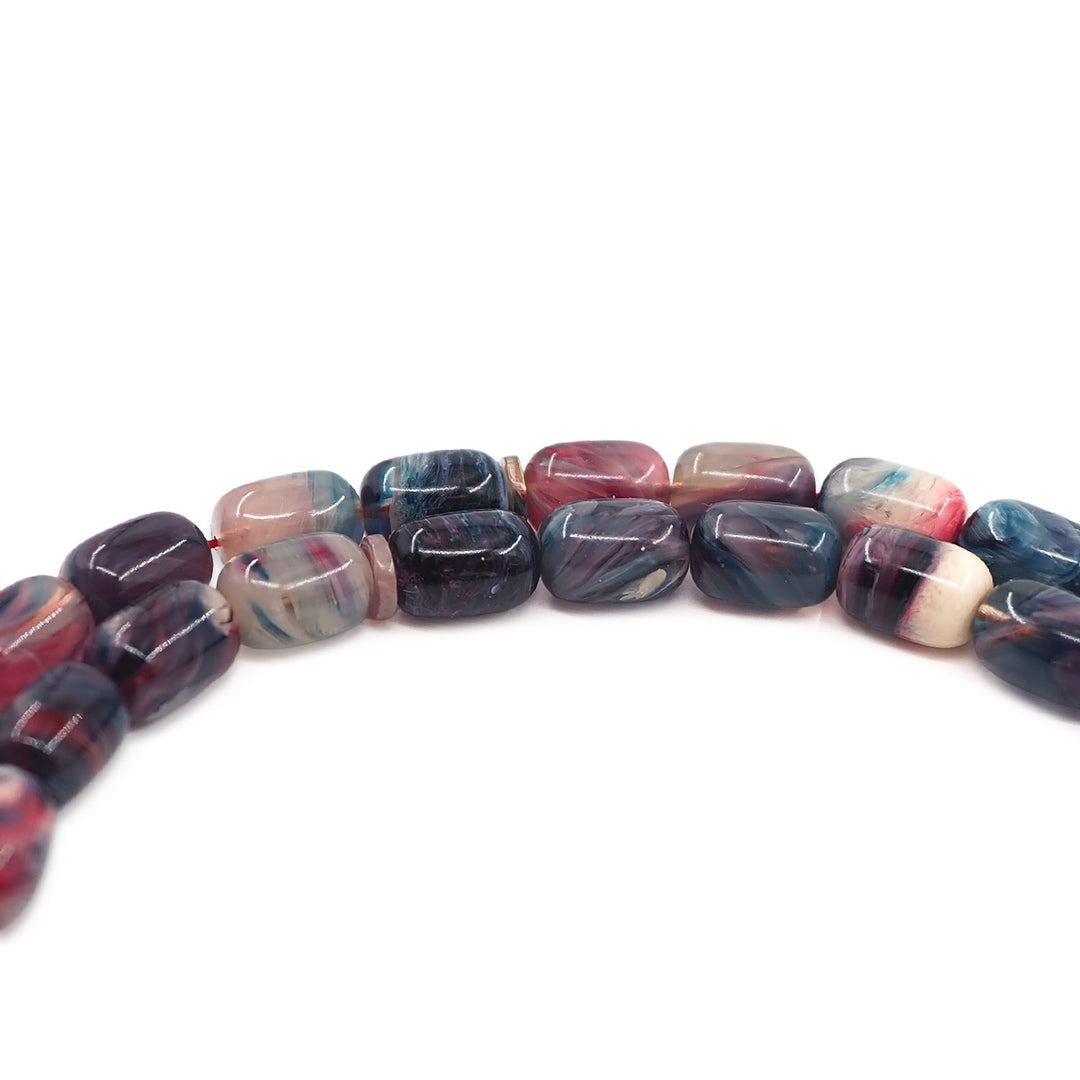 Capsule-Cut Pressed Amber Tasbeeh – WATD718