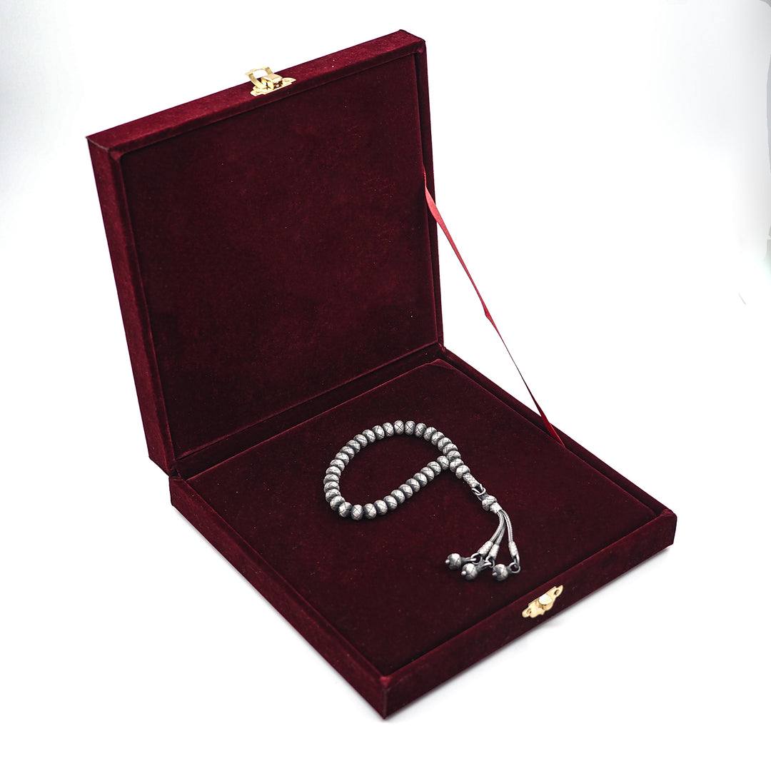 Handwoven 1000-Fineness Silver Kazaziye Tasbeeh – WATD747