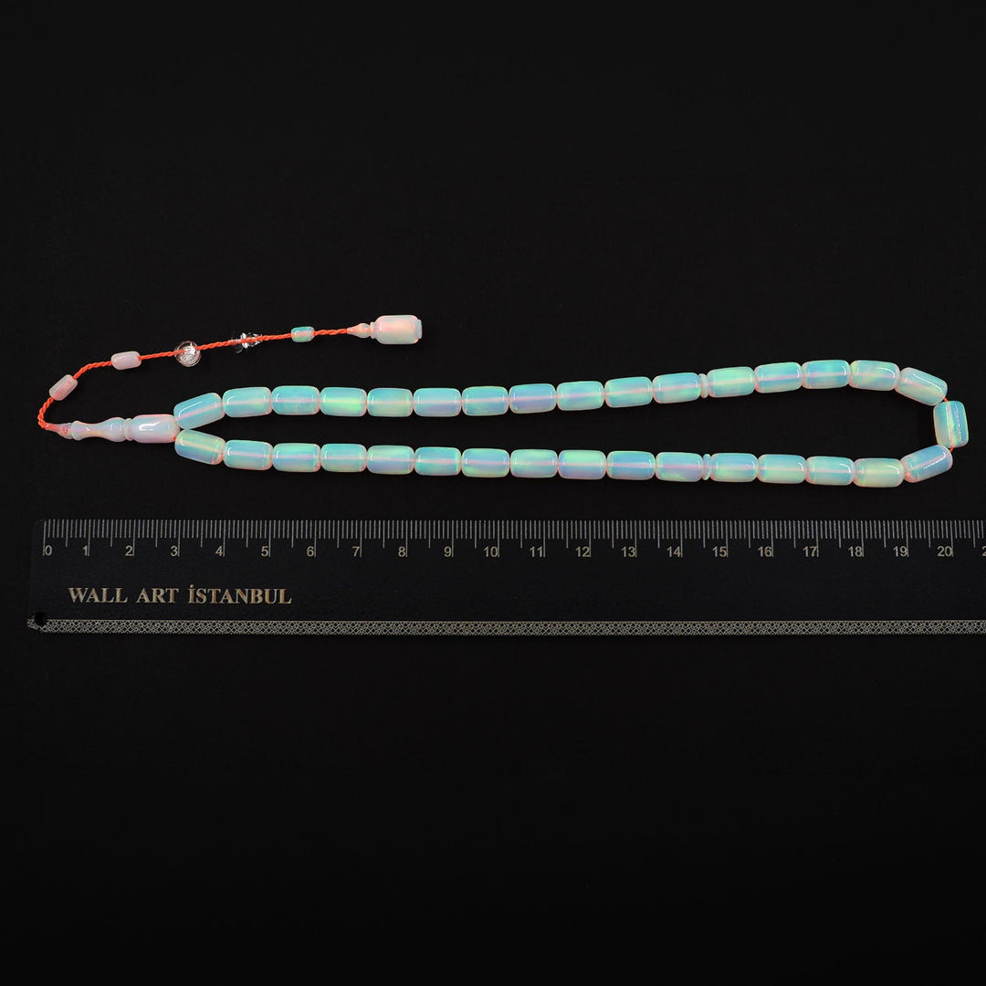 Masterfully Crafted Opal Capsule-Cut Tasbeeh - WATD814
