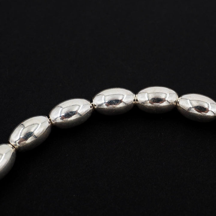 Oval-Cut 925 Sterling Silver Tasbeeh - WATD859