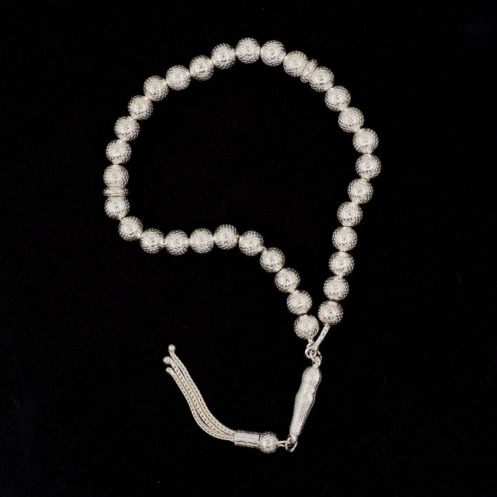 Round-Cut 925 Sterling Silver Tasbeeh - WATD860