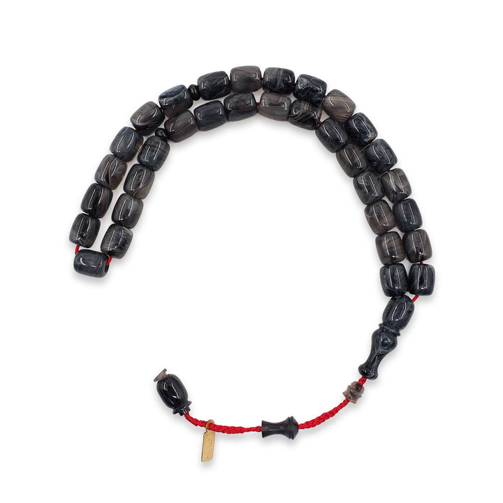 Catalin Capsule-Cut Tasbeeh with Rounded System Tassel - WATD867