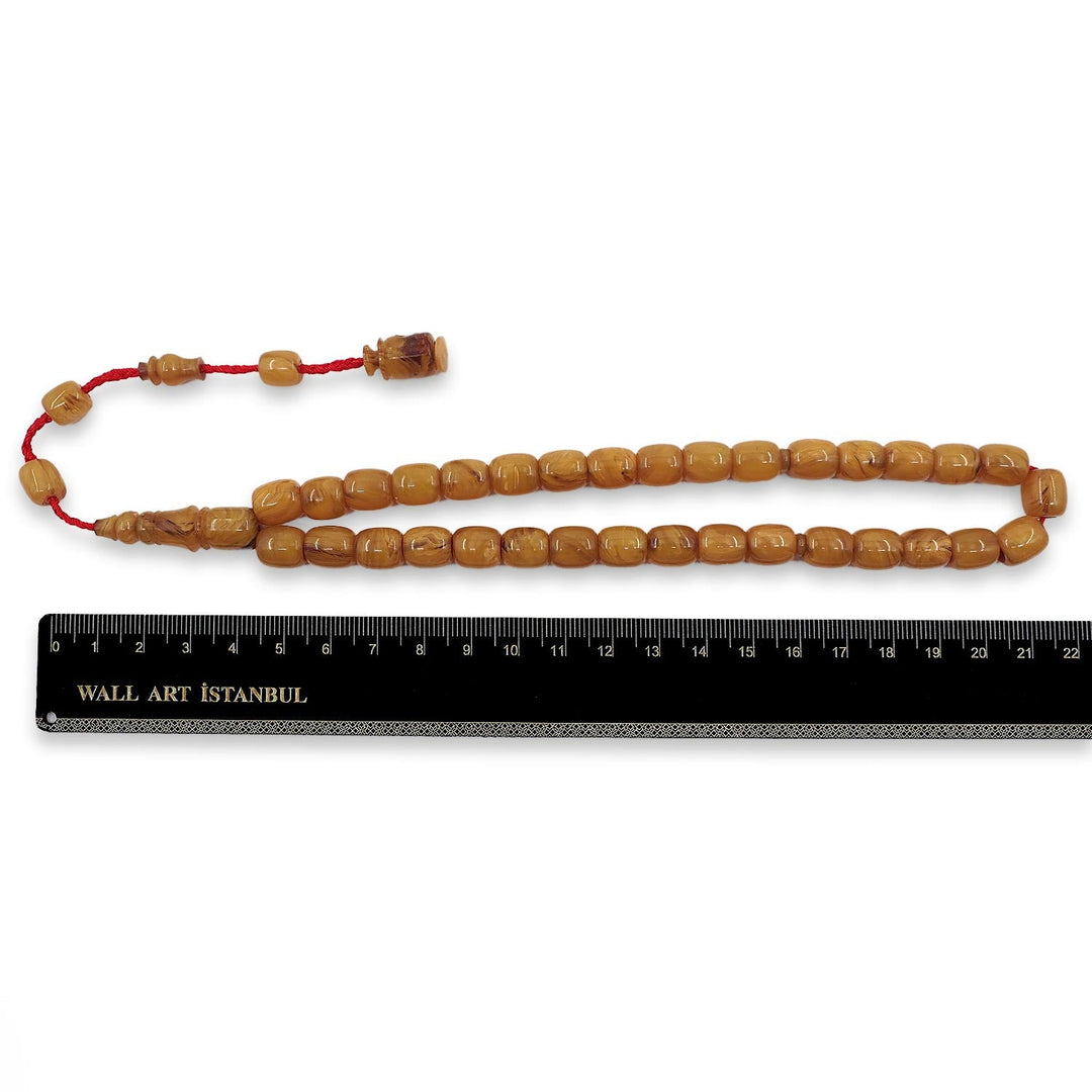 Catalin Capsule-Cut Tasbeeh with Rounded System Tassel - WATD868