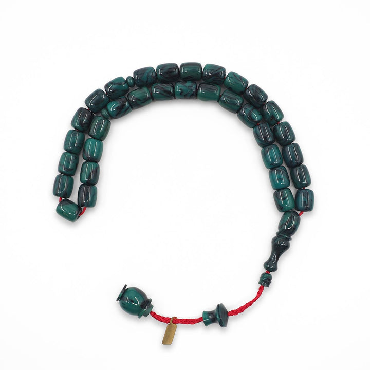 Catalin Capsule-Cut Tasbeeh with Rounded System Tassel - WATD870