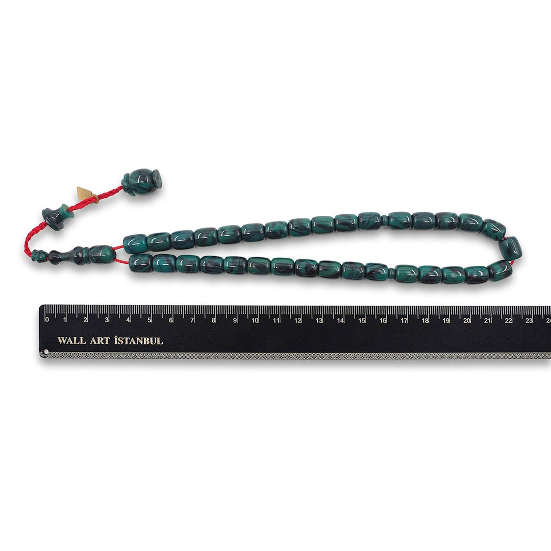 Catalin Capsule-Cut Tasbeeh with Rounded System Tassel - WATD870