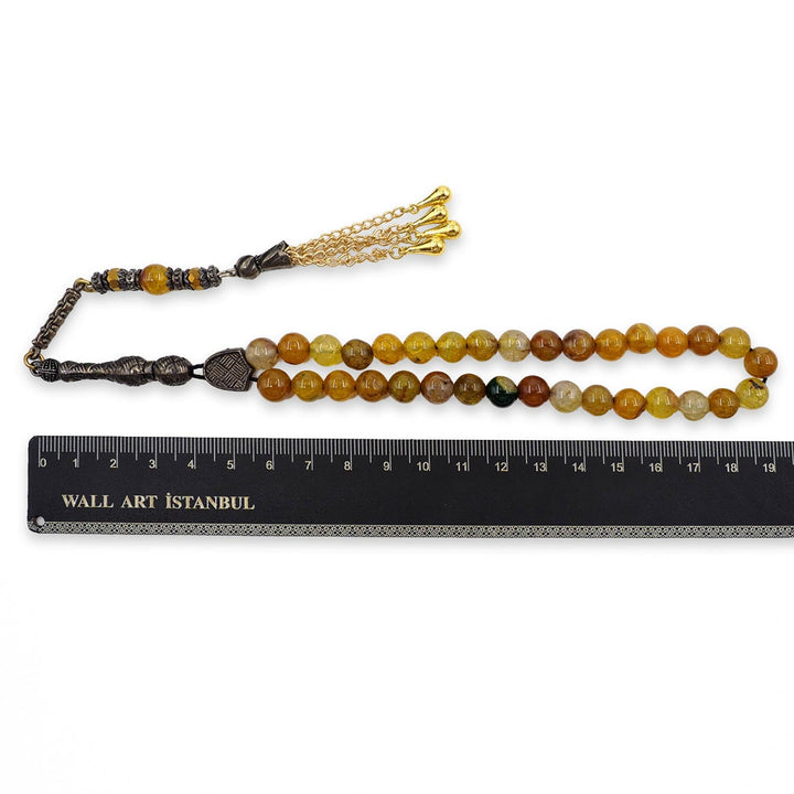 Natural Stone Round-Bead Tasbeeh - WATD900