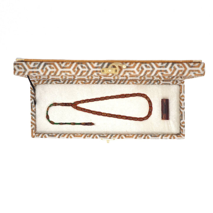Master-Crafted Pressed Amber Tasbeeh with Special Box - WATD913