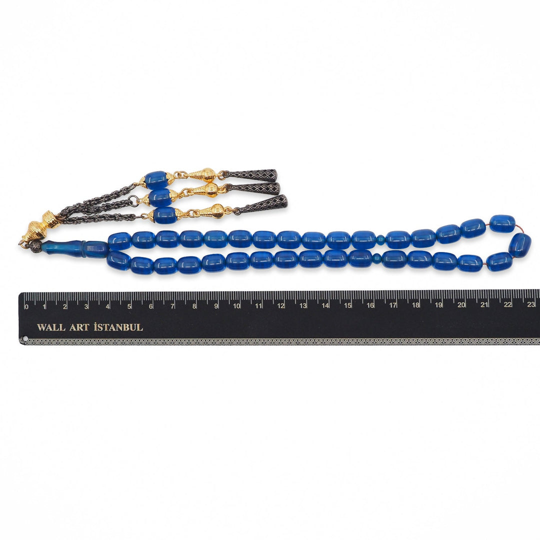 Fire Amber Tasbeeh with Special Metal Tassel - WATD929