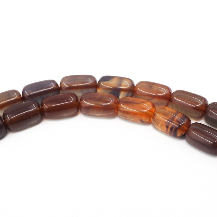 Pressed Amber Tasbeeh with Capsule-Cut Beads &amp; Tassel - WATD947