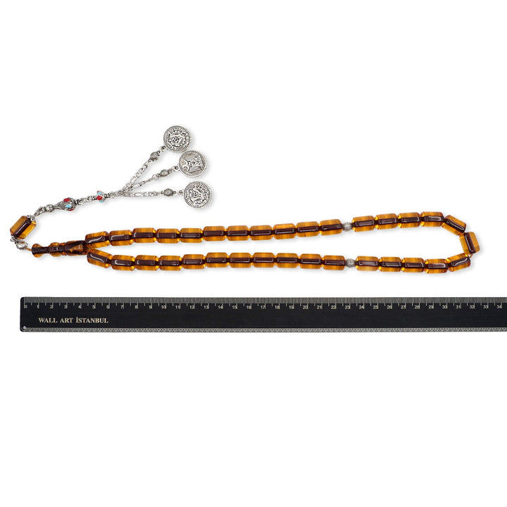 Capsule-Cut Rod Material Tasbeeh with Alpaca Tassel - WATD967