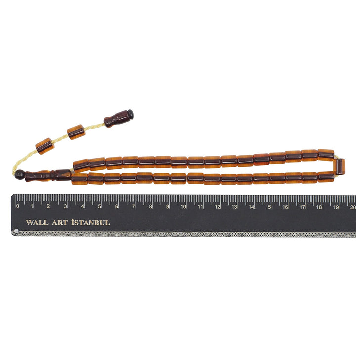 Pressed Amber Rod Material System Tasbeeh - WATD972
