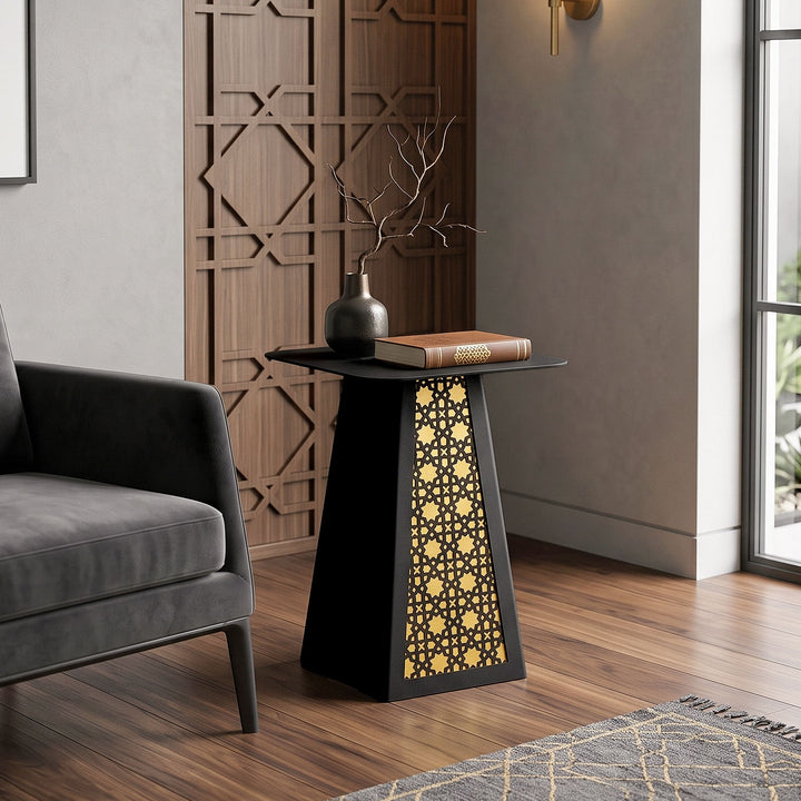 Zamrud M Metal Islamic Side Table - WAMZ007