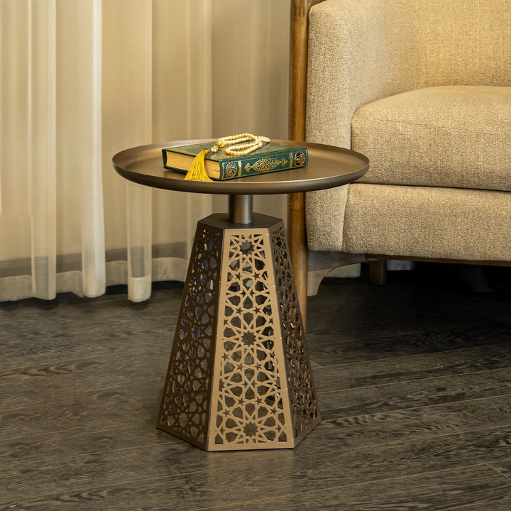 Berlian S Metal Islamic Side Table - WAMZ003