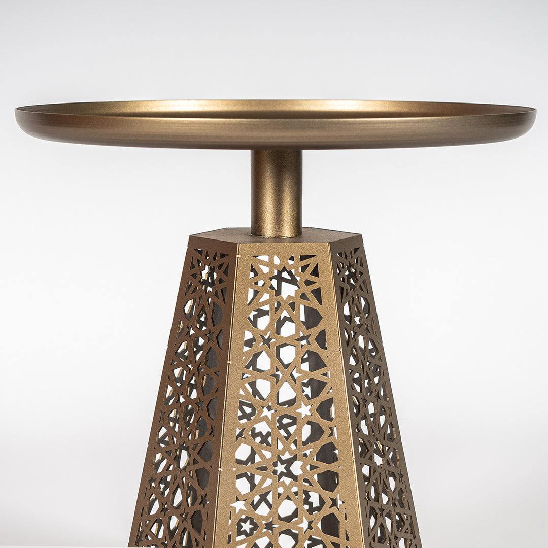 Berlian S Metal Islamic Side Table - WAMZ003