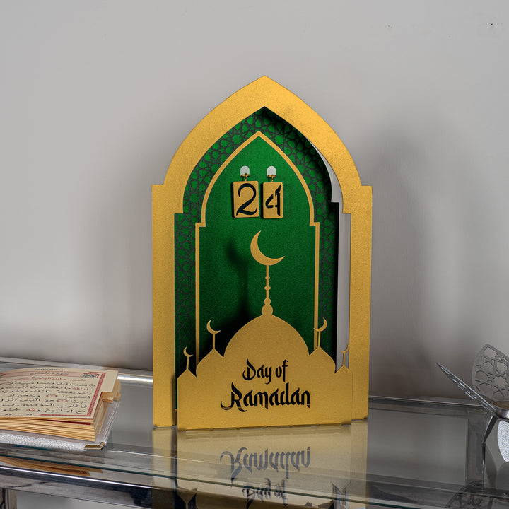 3D Day of Ramadan Metal Tabletop Decor - WAMH148