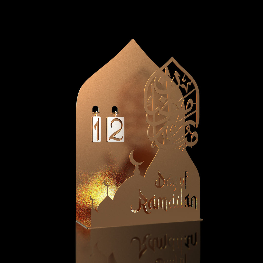 3D Metal Ramadan Calendar and Candleholder - WAMH185