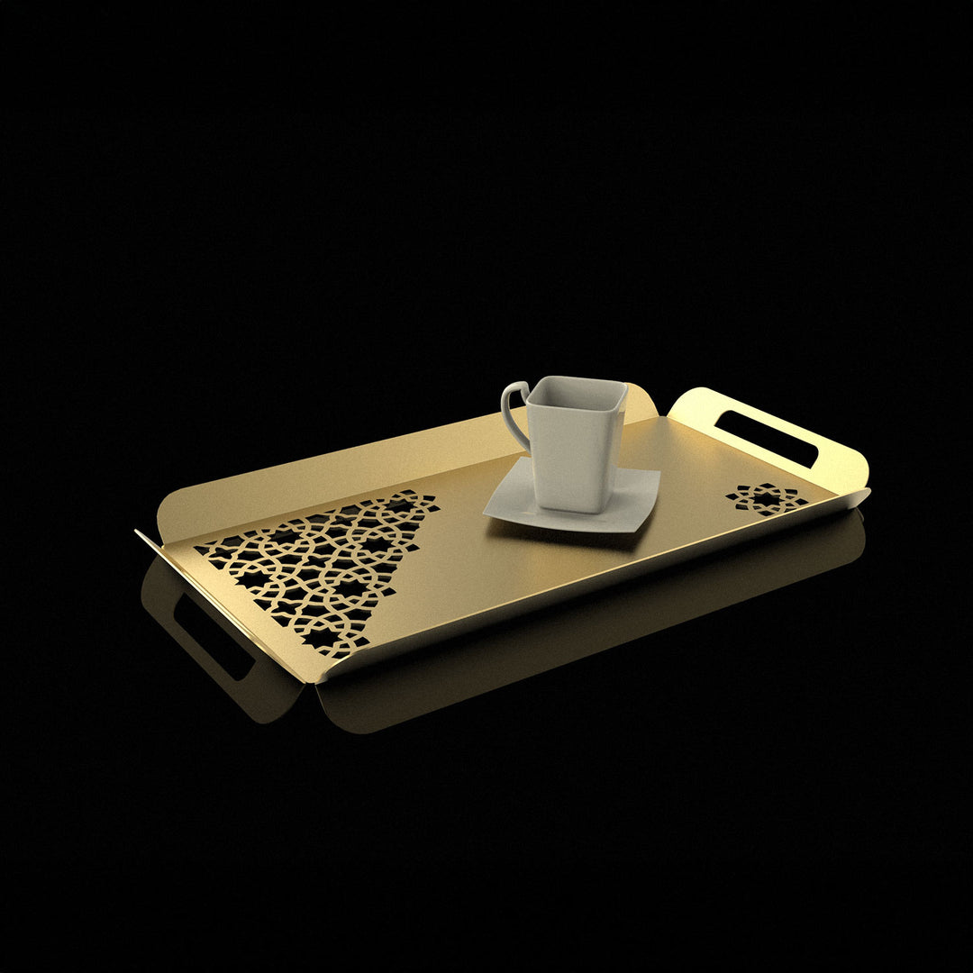 Metal Islamic Serving Tray - WAMH182