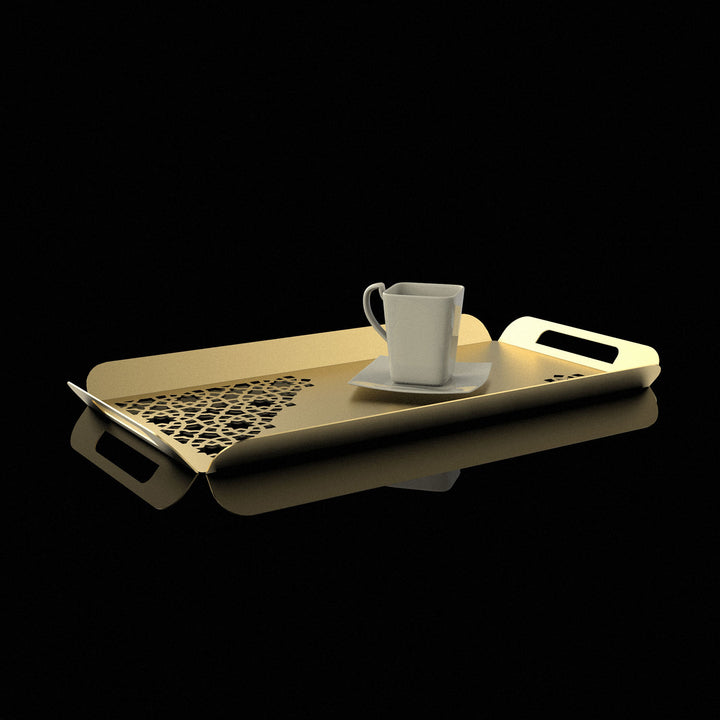 Metal Islamic Serving Tray - WAMH182