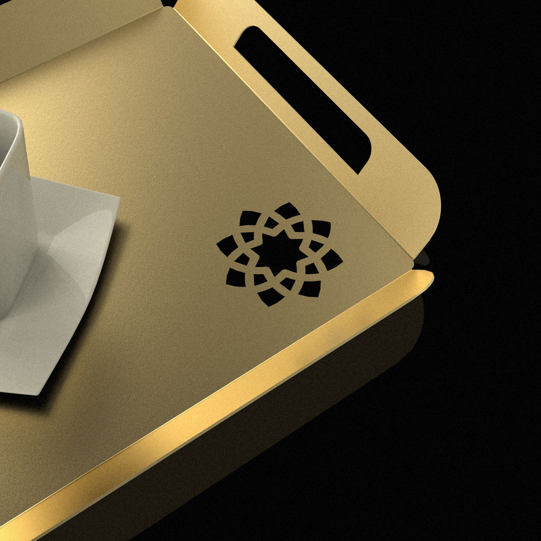 Metal Islamic Serving Tray - WAMH182