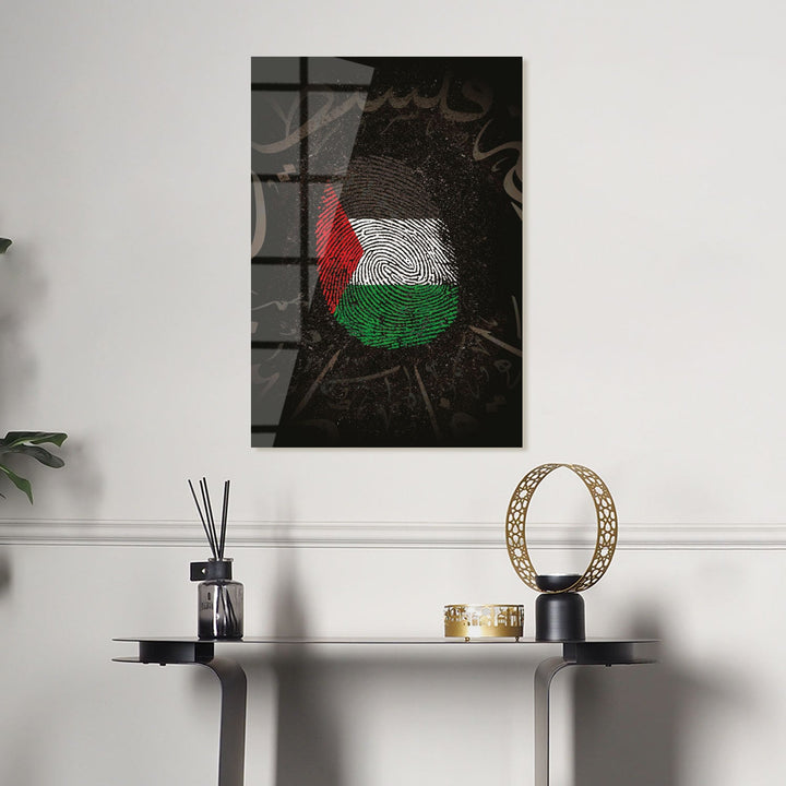 "Free Palestine" Glass Islamic Wall Art - WTC061