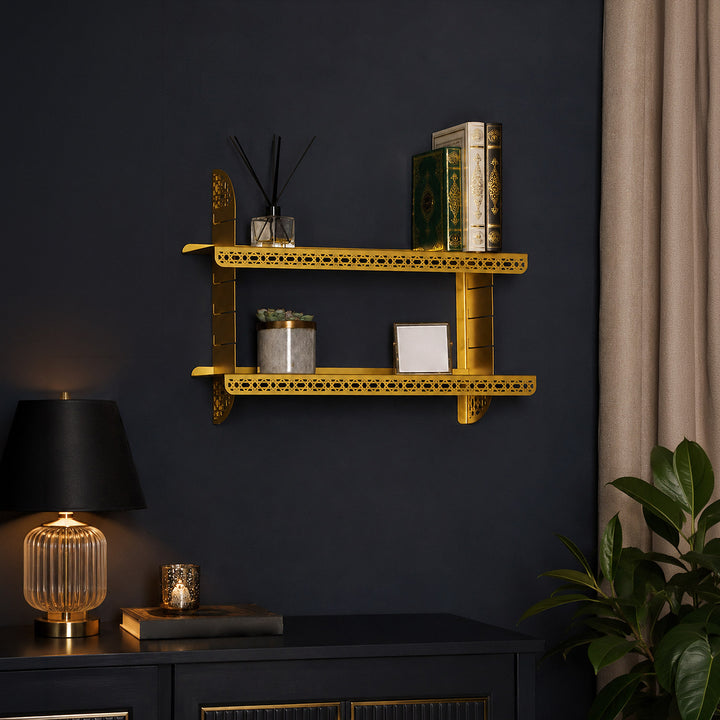 Kadem Adjustable Metal Islamic Wall Shelf - WAMH199