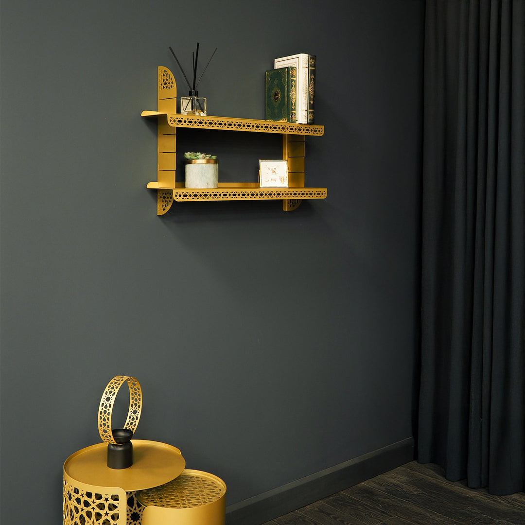 Kadem Adjustable Metal Islamic Wall Shelf - WAMH199