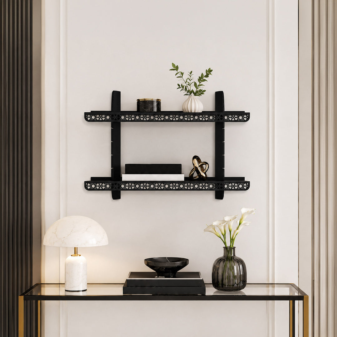 Kadem Adjustable Metal Islamic Wall Shelf - WAMH199