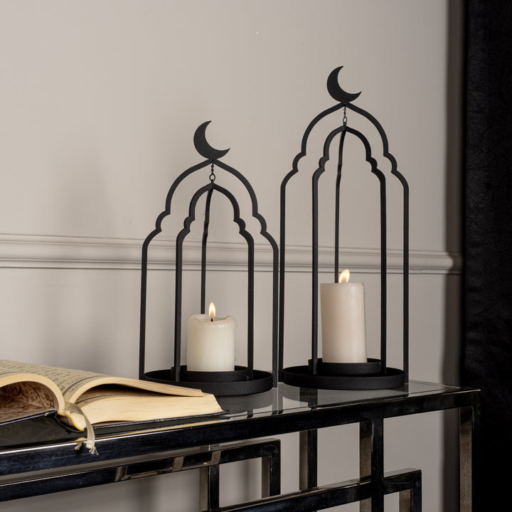 Metal Ramadan Candle Holder Set of 2 - WAMH145