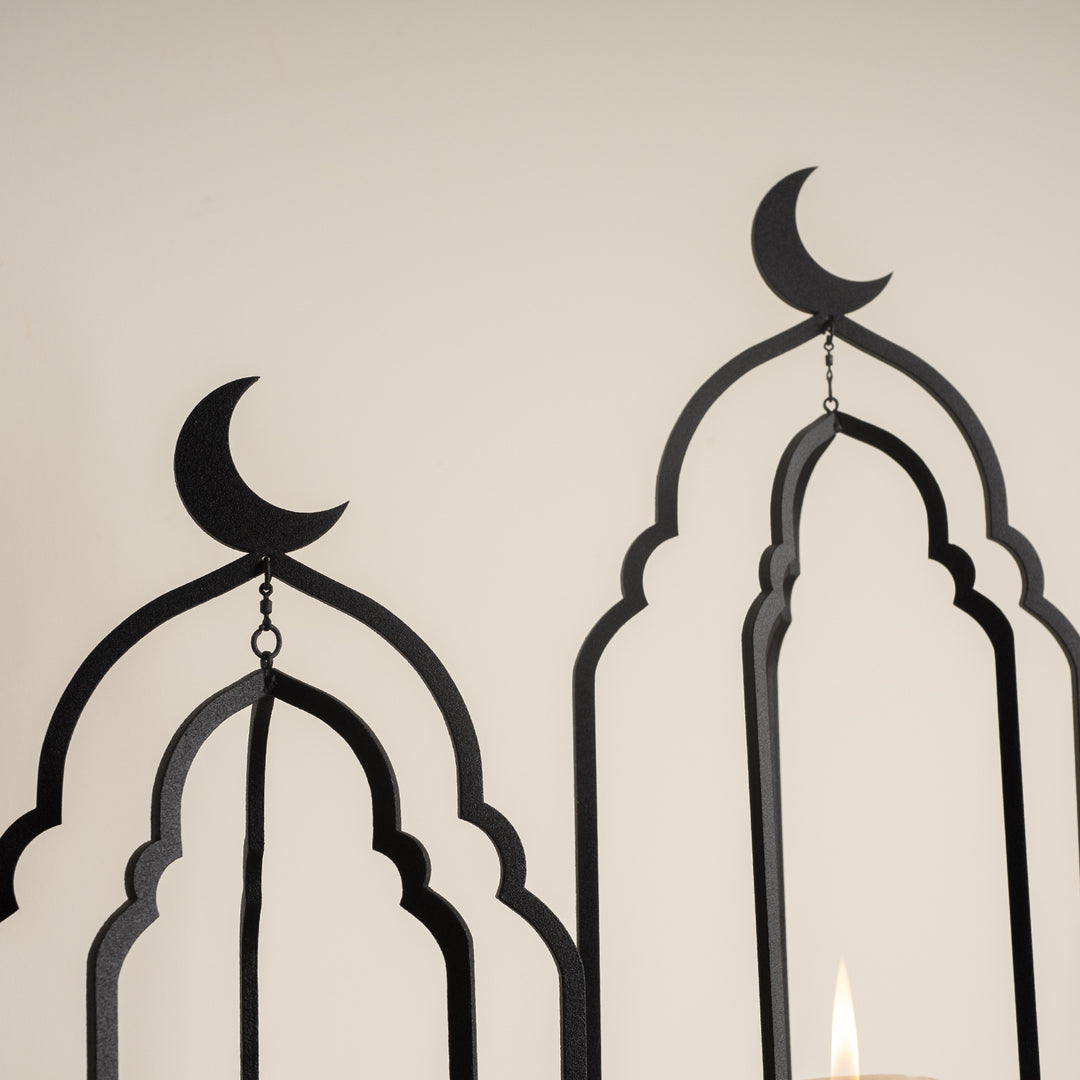 Metal Ramadan Candle Holder Set of 2 - WAMH145