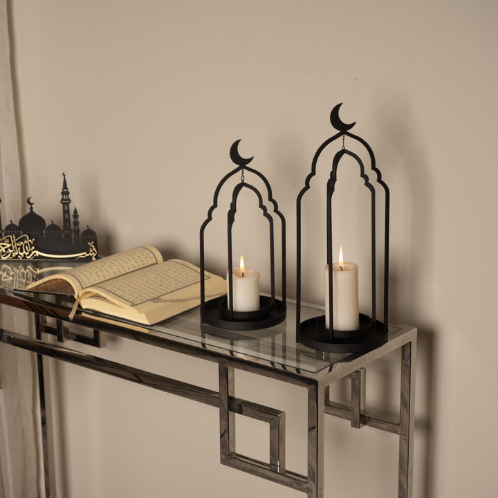 Metal Ramadan Candle Holder Set of 2 - WAMH145