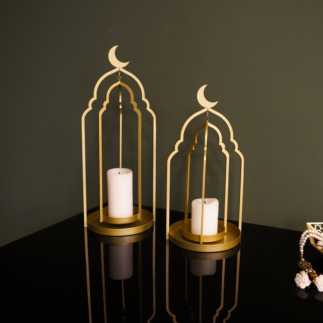 Metal Ramadan Candle Holder Set of 2 - WAMH145