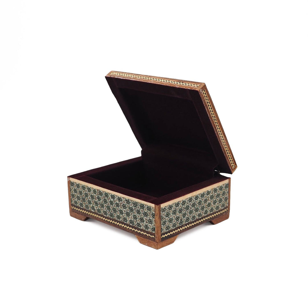 Handcrafted Hatem Inlaid Wooden Decorative Box - WAAH343